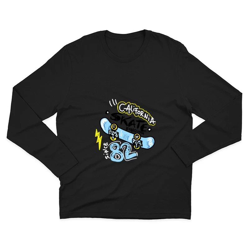 Kalifornisches Skateboard-Design seit 1982 Herren Langarm T-Shirt