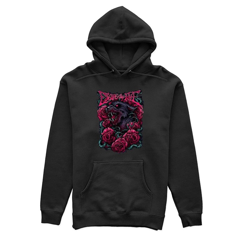 Wolf und Rosen Design Damen Pullover Hoodie