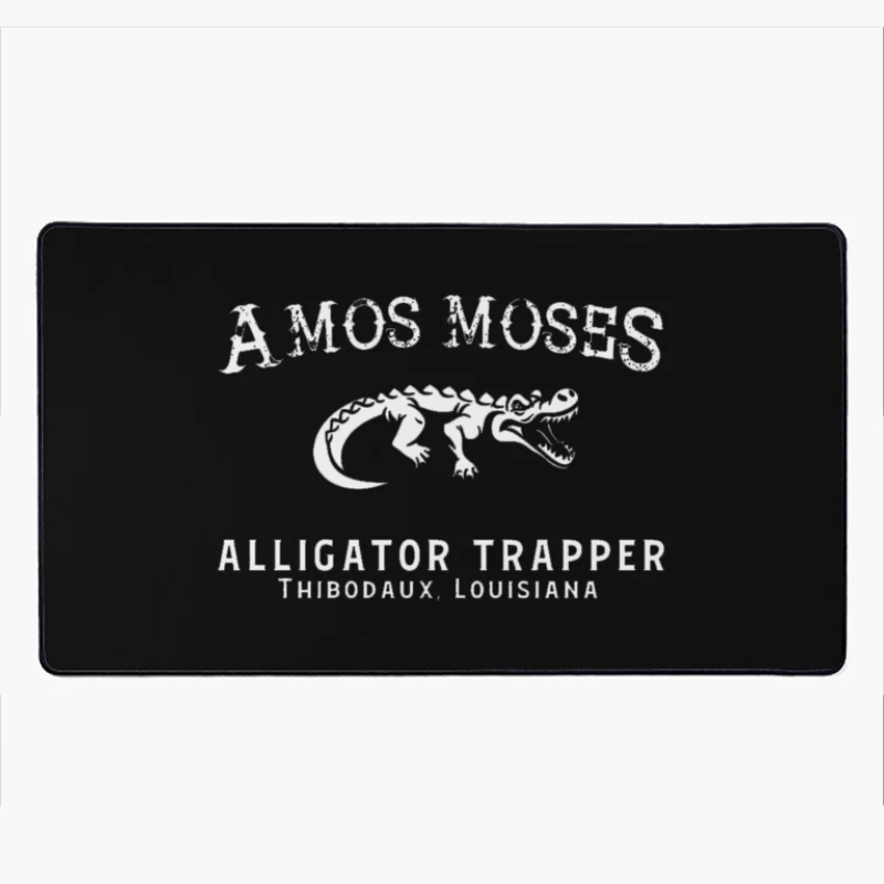 Amos Moses Alligator Trapper Desk Mat