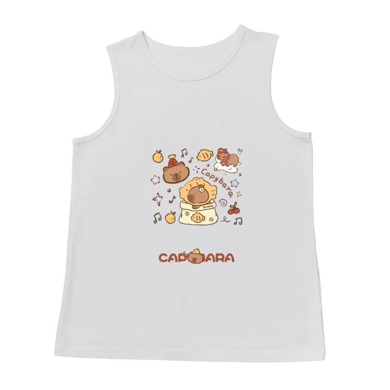 Illustrations mignonnes de capybara Homme Débardeur