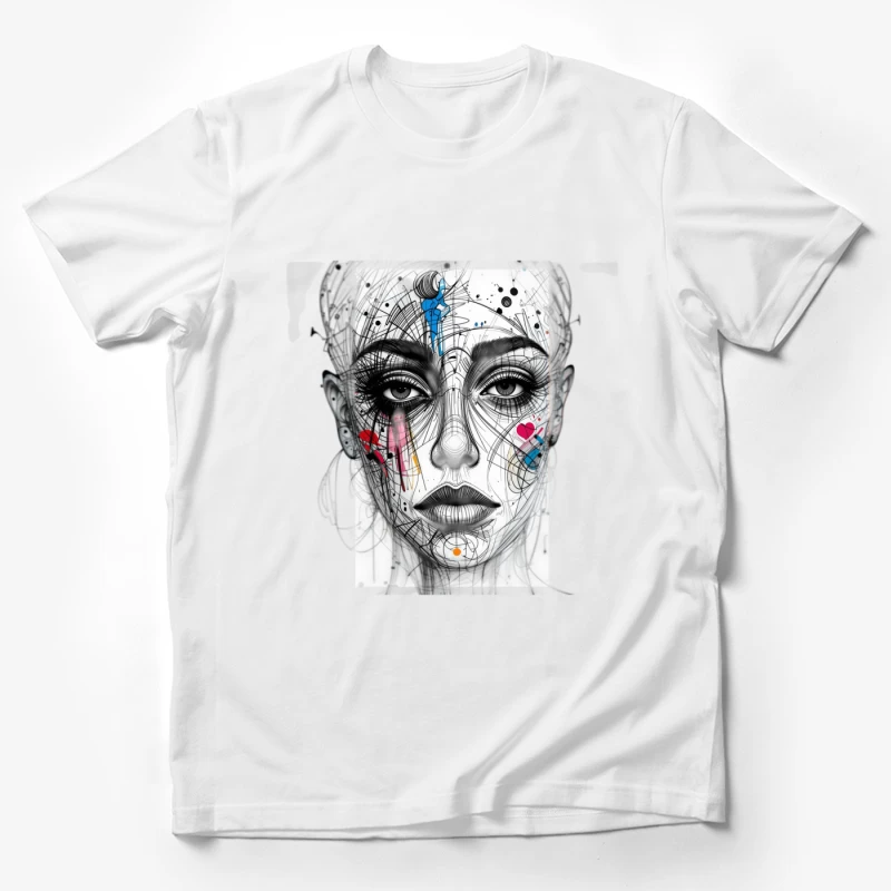 Abstract girl statue Male T-Shirt