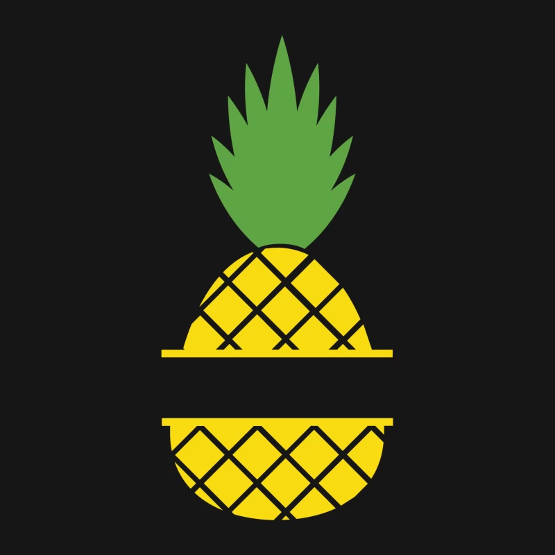 Logo et image d'ananas Femme T-Shirt