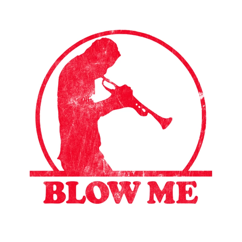 Blow Me - Humorous Trombone Player Design Tapestry