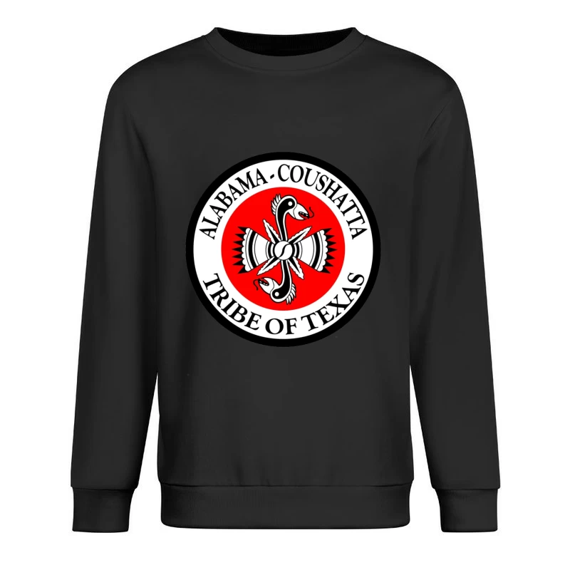 Alabama-Coushatta Tribe of Texas Official Seal Logo Male Pullover Sweatshirt