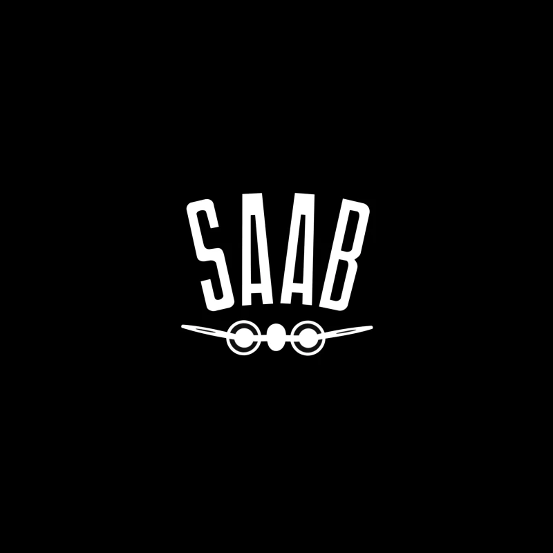 SAAB Aviation Company Minimalist Logo Design iPhone Case