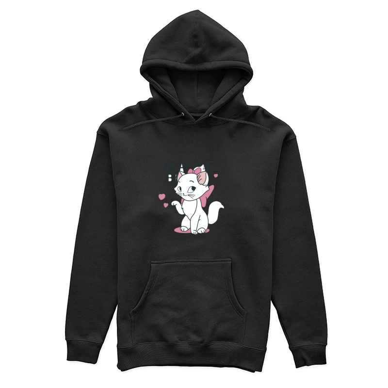 Gattino adorabile con fiocco Felpa con cappuccio Donna