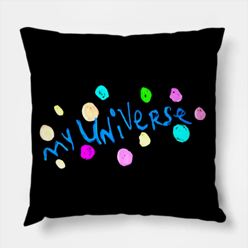 Coldplay My Universe Dot Throw Pillow