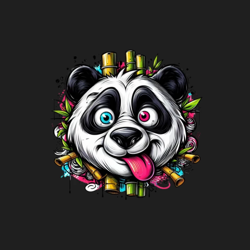 Panda joyeux avec bambou Homme Débardeur