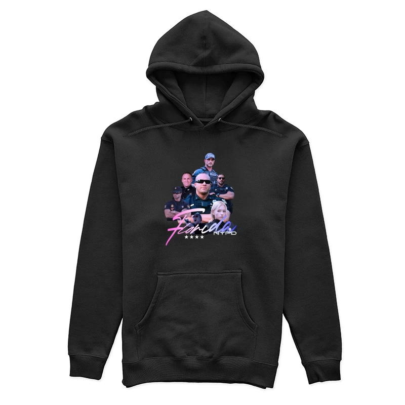 Gruppe von Polizisten mit Schriftzug Damen Pullover Hoodie