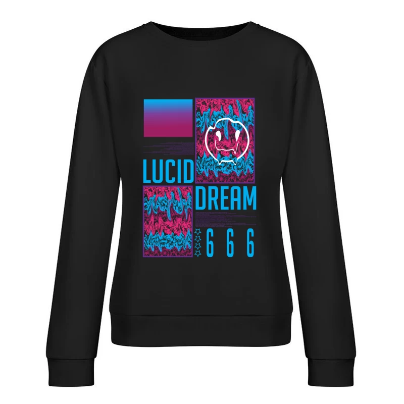 Farbige Wellen im Wachtraum Damen Pullover Sweatshirt