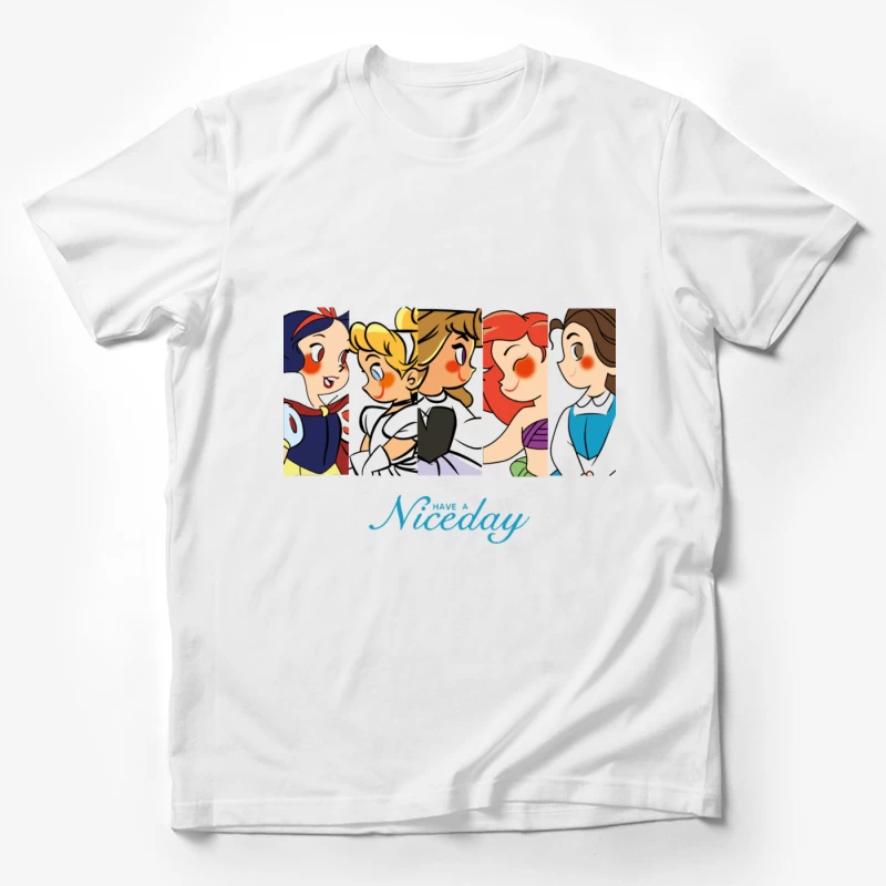 Illustration von Märchenprinzessinnen Herren T-Shirt
