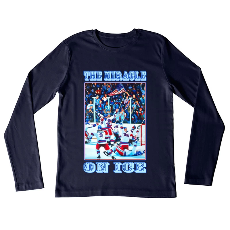 Team USA 1980 - THE MIRACLE ON ICE Female Long Sleeve T-Shirt