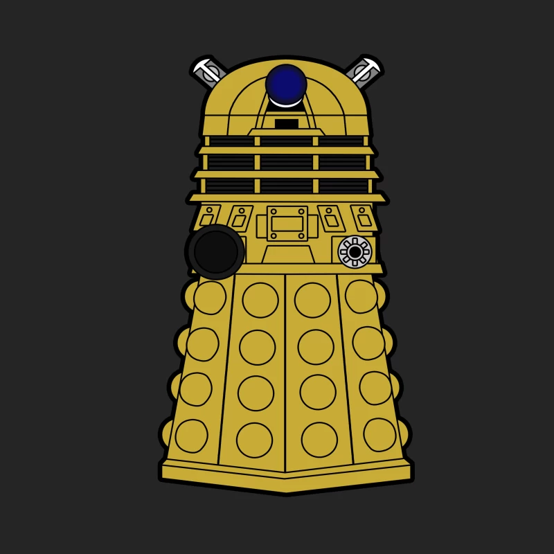 Iconic Dalek from Doctor Who Science Fiction Series Female Pullover Sweatshirt