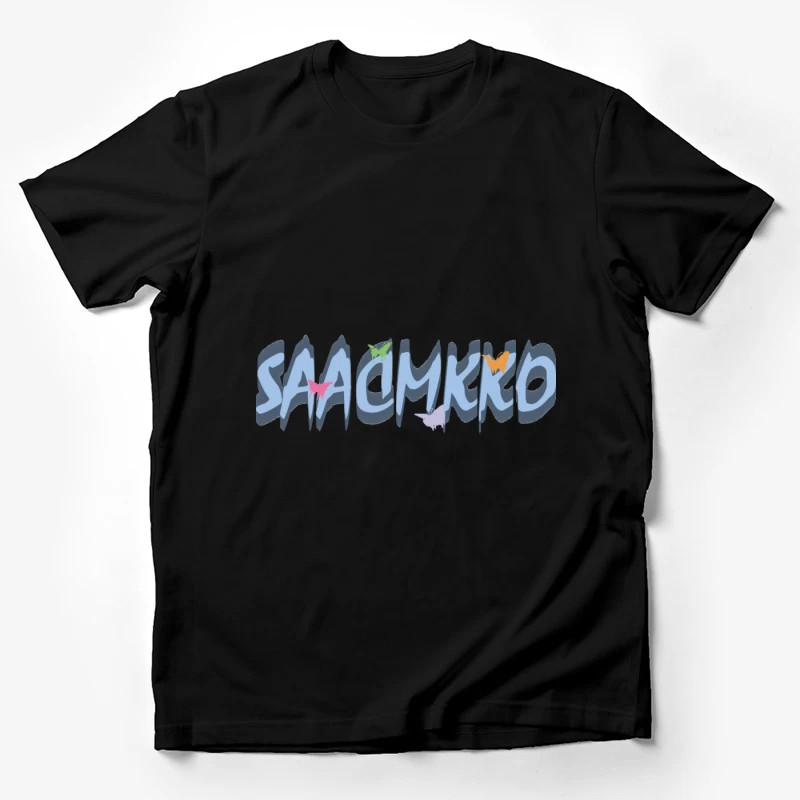 Bunte Schmetterlingsgrafik Herren T-Shirt