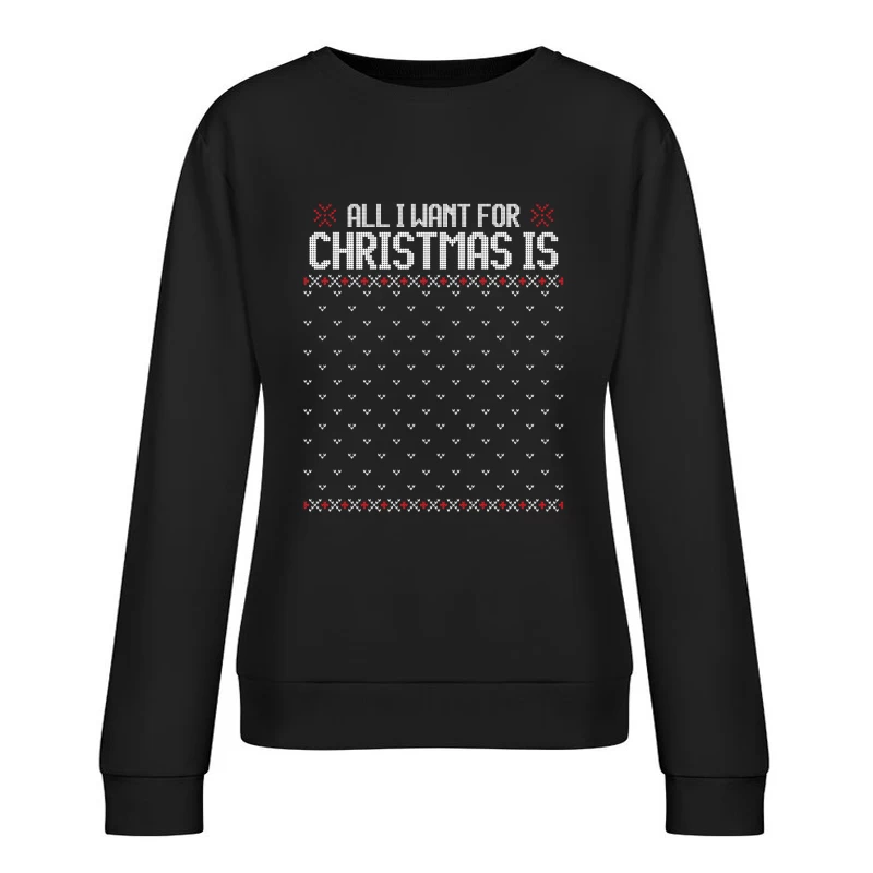 Pull de Noël avec texte humoristique Femme Sweat-shirt à enfiler