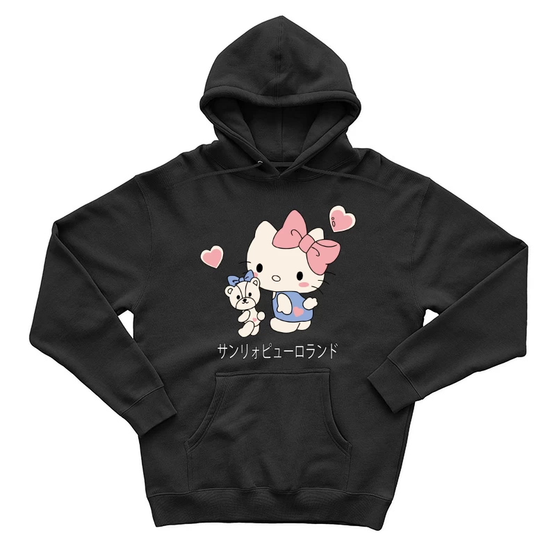 Kawaii-Katze mit Teddy Herren Pullover Hoodie