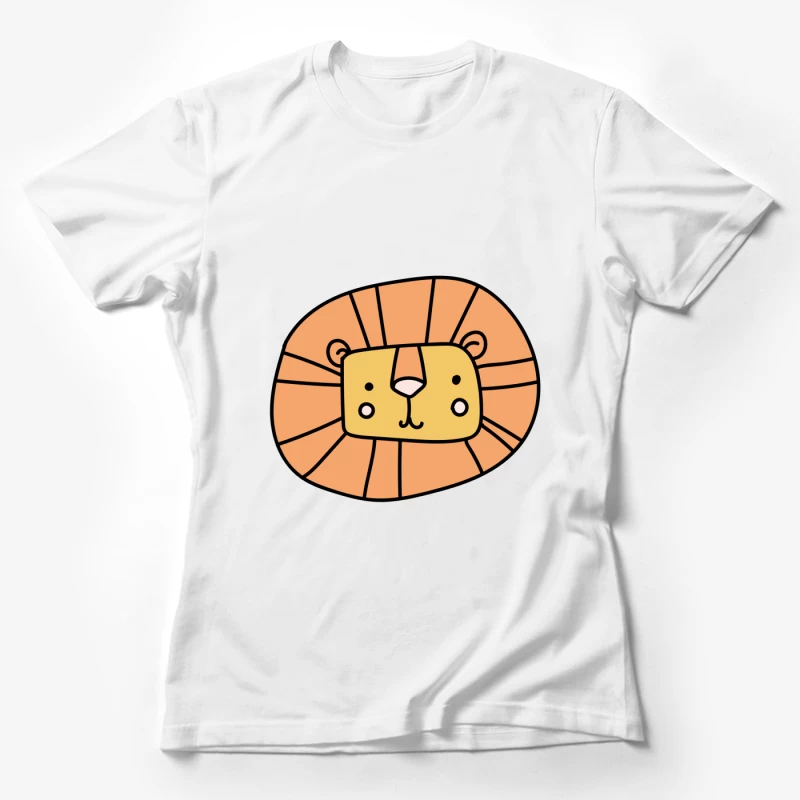 Illustration mignonne de lion Femme T-Shirt