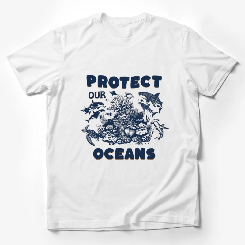 Protégeons nos Océans - Animaux marins et Corail Homme T-Shirt