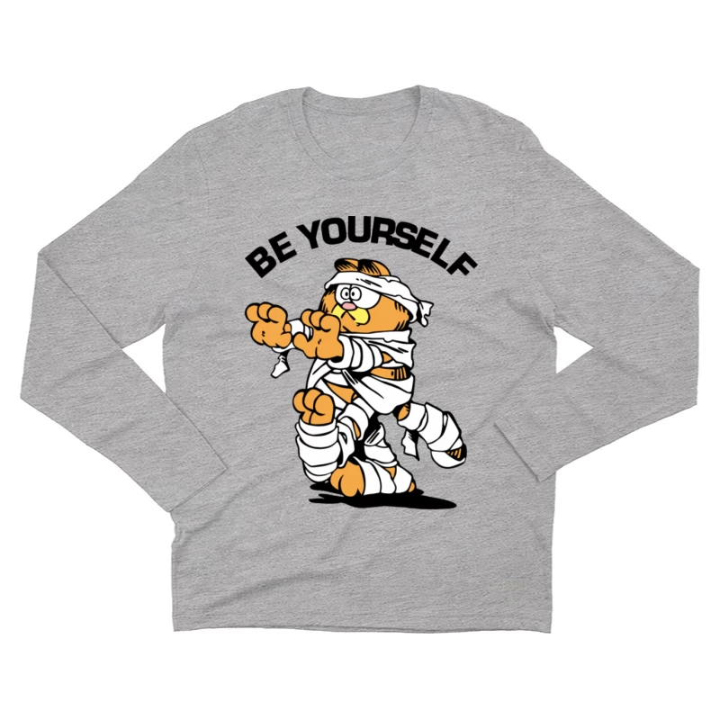 Katzenmumie mit Humor Herren Langarm T-Shirt