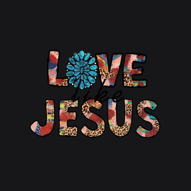 Bunter Liebesbrief an Jesus Herren Pullover Hoodie