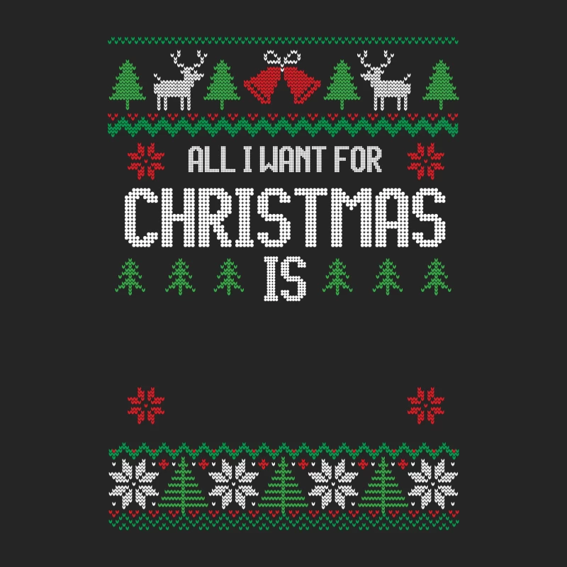 Motif de Noël tricoté avec texte festif Homme Sweat-shirt à enfiler