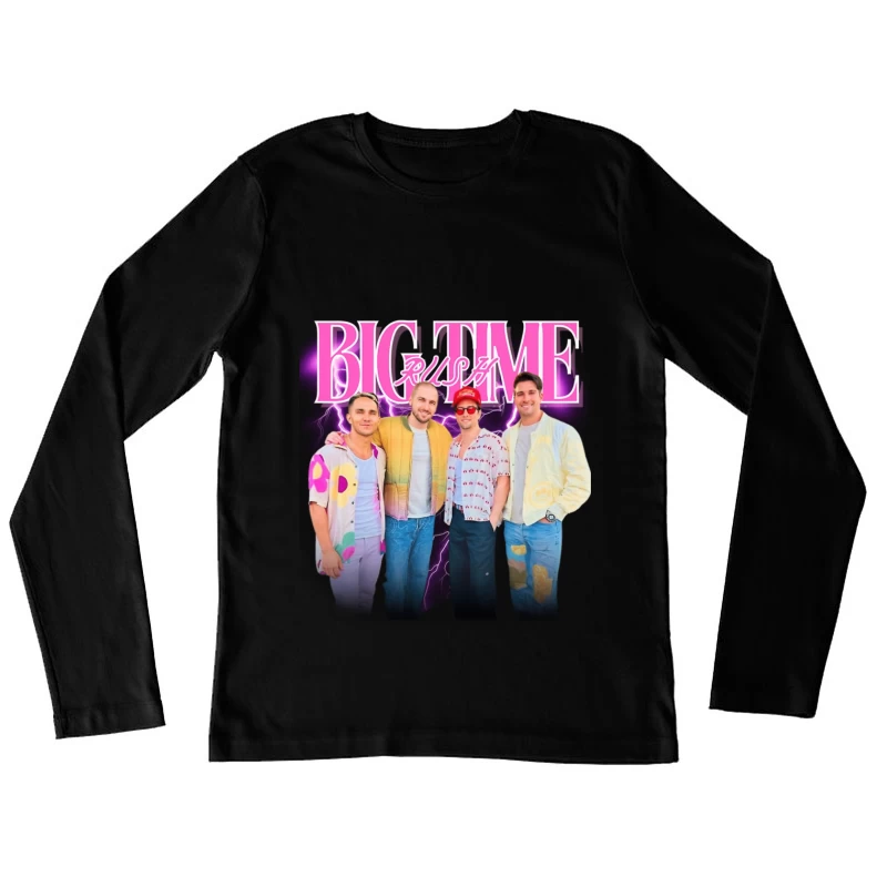 Big Time Rush Boy Band Members in Casual Modern Fashion Female Long Sleeve T-Shirt