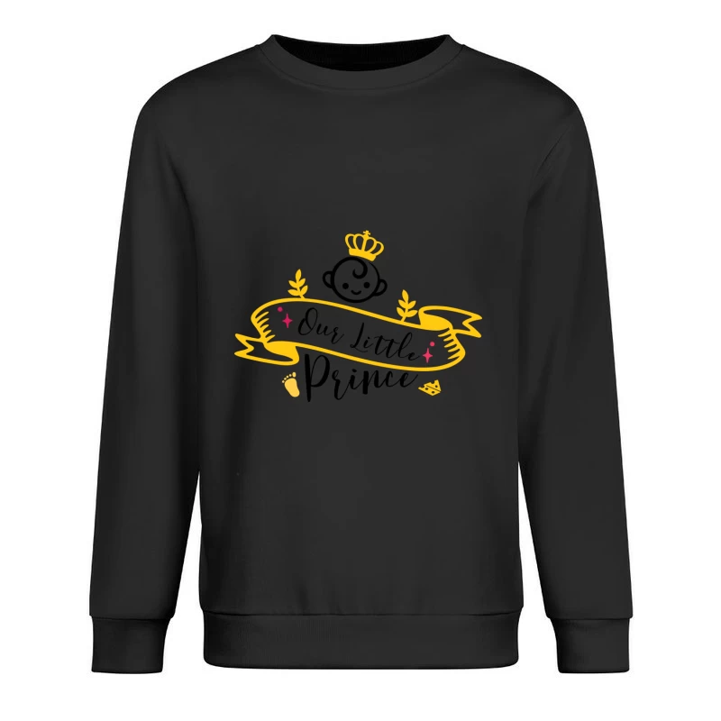 Bannière Dorée avec Couronne et Ornements Homme Sweat-shirt à enfiler