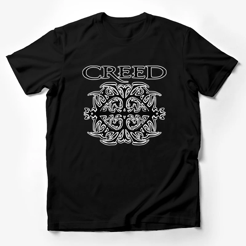 Creed Band Logo with Tribal Gothic Design Male T-Shirt