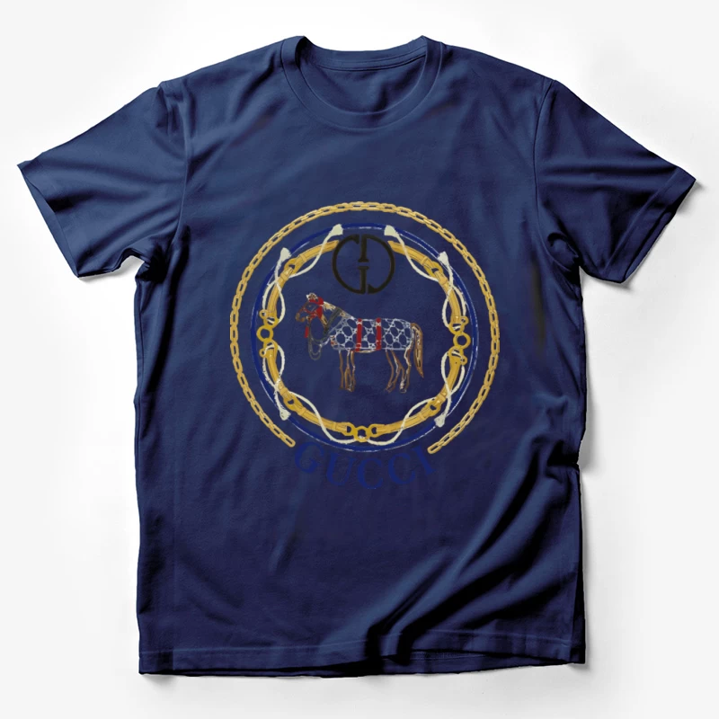 Gucci Pferd Wappen Design Herren T-Shirt