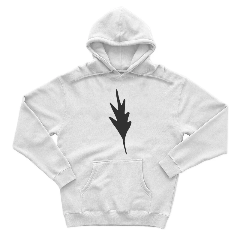 Silhouette de feuille noire Homme Sweat à capuche