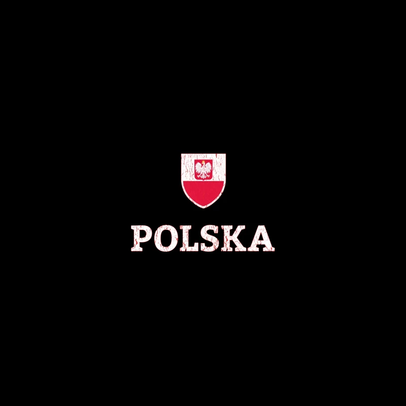 Polish National Shield with Eagle Emblem and Text Coffee Mug