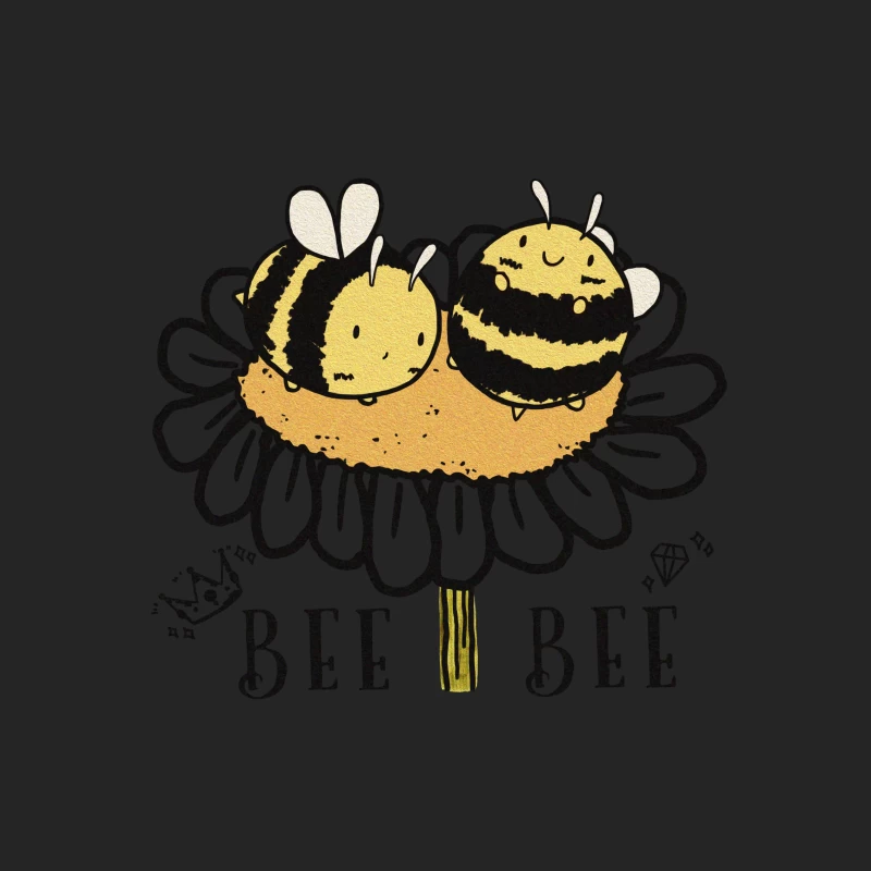 Süße Bienen auf Blume Herren Pullover Sweatshirt