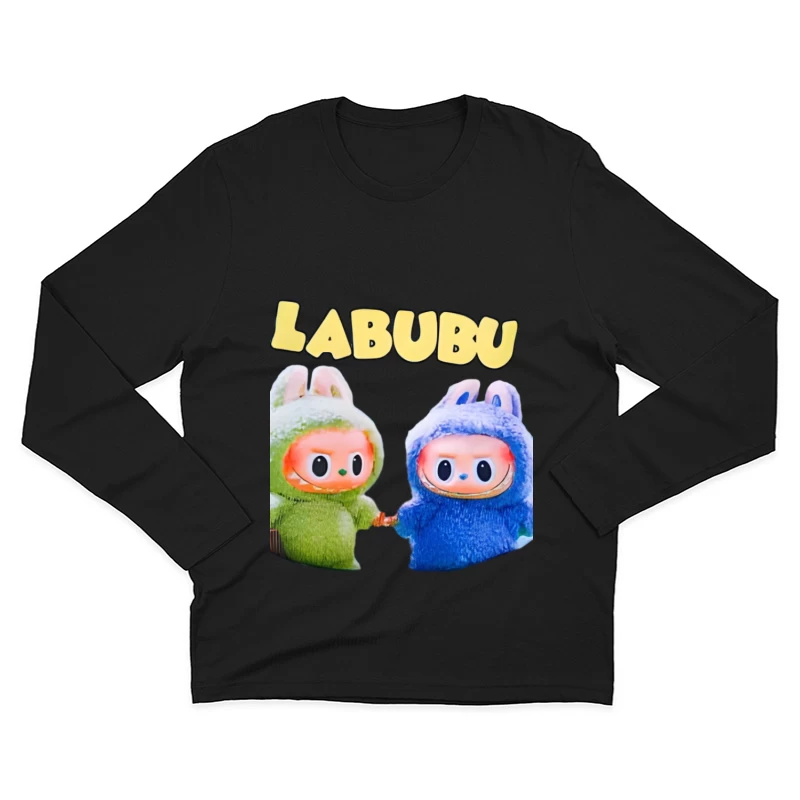 Labubu Figuren in Kostümen Herren Langarm T-Shirt
