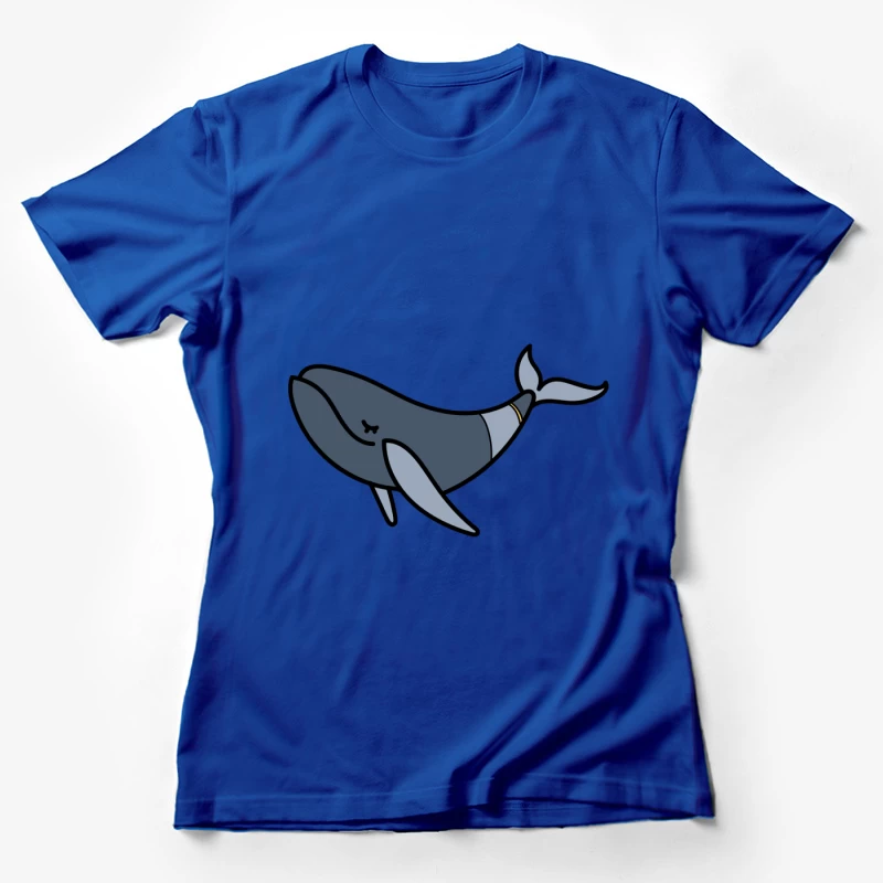Baleine Heureuse Illustrée Femme T-Shirt