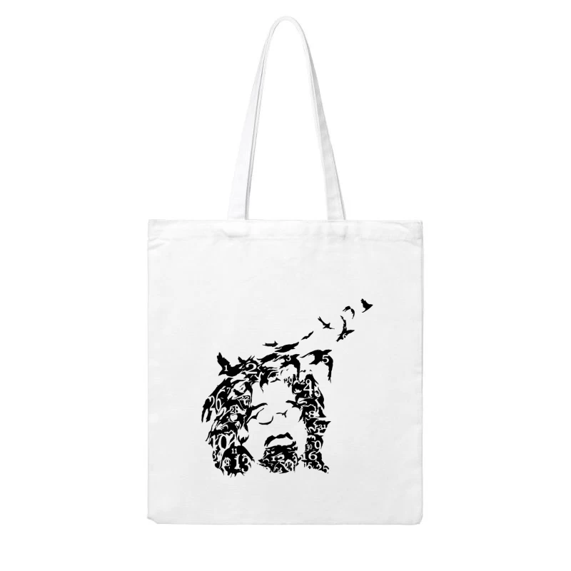 Counting Crows Black Art Cotton Tote Bag