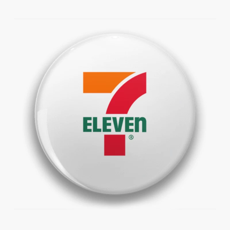 7-Eleven Convenience Store Chain Logo Design Pin