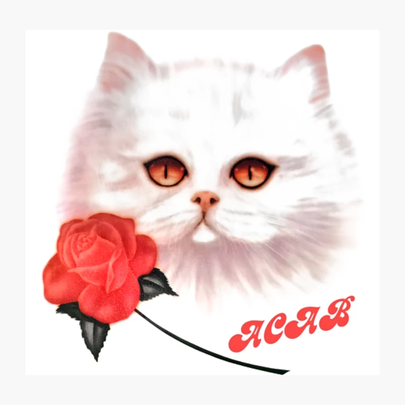 ACAB Cute Kitty Throw Pillow