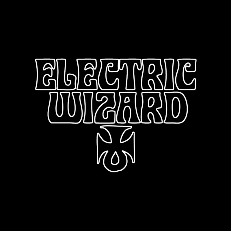 Electric Wizard Doom Metal Band Logo with Iron Cross Mouse Pad