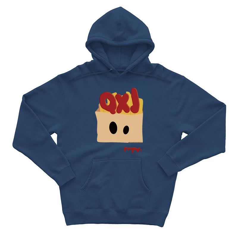 Pommesgesicht mit Buchstaben Herren Pullover Hoodie