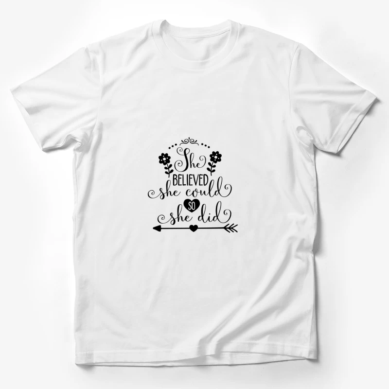Typographie Minimaliste en Blanc sur Noir Homme T-Shirt