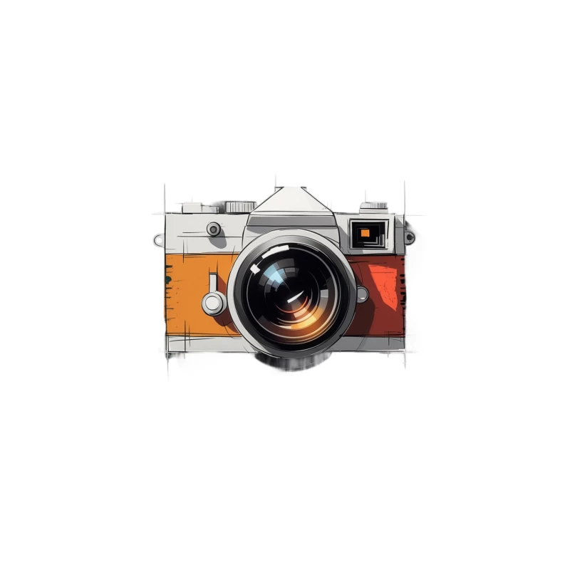 Vintage Retro Camera Illustration Tapestry