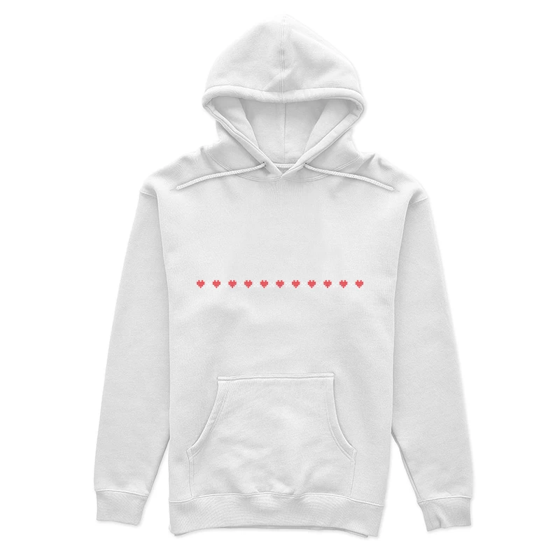 Motif de coeur pixelisé Femme Sweat à capuche