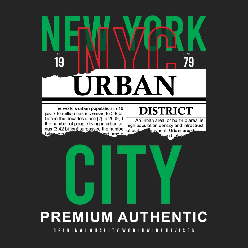 New York Urban Design in Grün und Rot Damen Pullover Sweatshirt