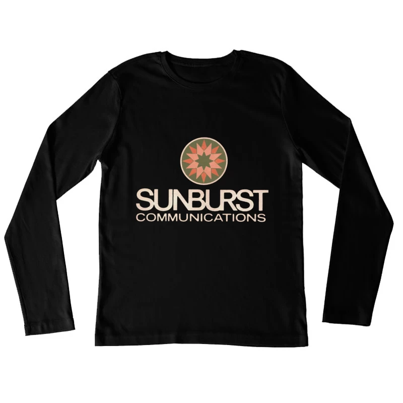 Sunburst Communications Vintage Corporate Logo Design Female Long Sleeve T-Shirt