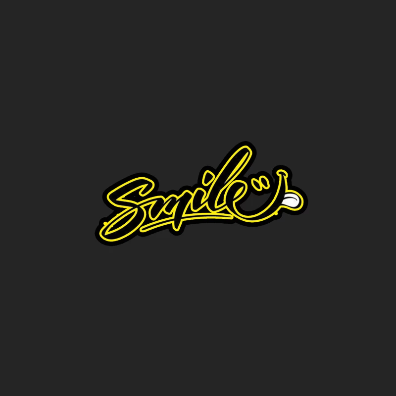 Modern Graffiti Art Design Featuring "Smile" Female Pullover Sweatshirt
