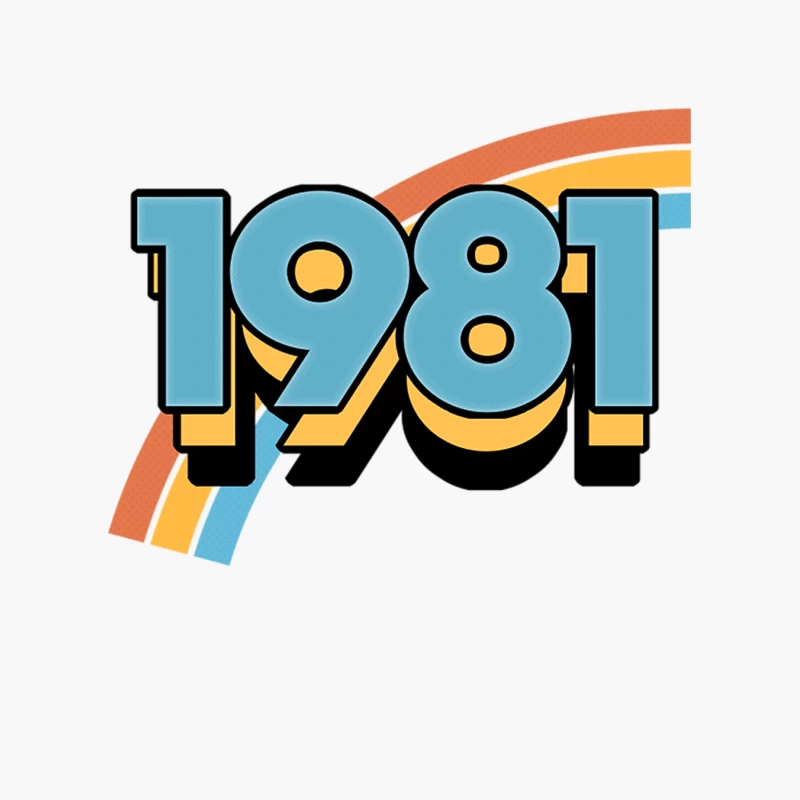 1981 Retro Birthday Design Cotton Tote Bag
