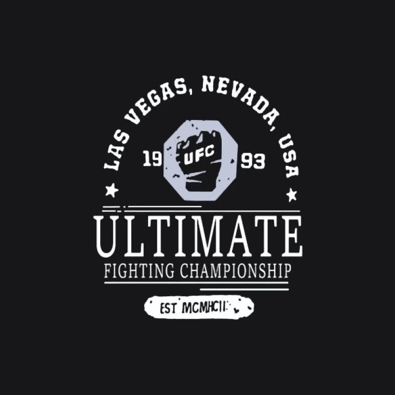 Design de Logo UFC, Las Vegas, 1993 Homme Sweat à capuche