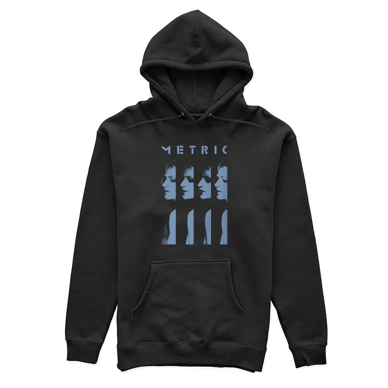 Metric Sliced Blue Female Pullover Hoodie