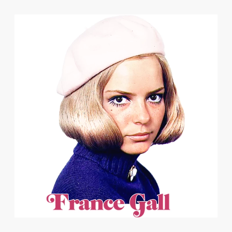 France Gall  60s Aesthetic Design Pin