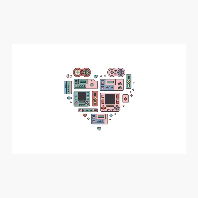 Nostalgic Heart of Retro Gaming: Pixelated Handheld Consoles Travel Mug